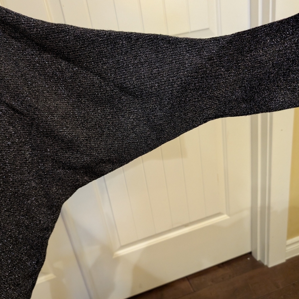 Philosophy Boat Neck Black and Gun Metal Sweater - Picture 4 of 5